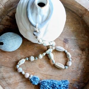 NEW Western Desert Denim Bead Garland Décor